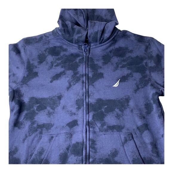 NAUTICA Big Boys Full Zip Tie Dye Fleece Hoodie - Picture 2 of 6